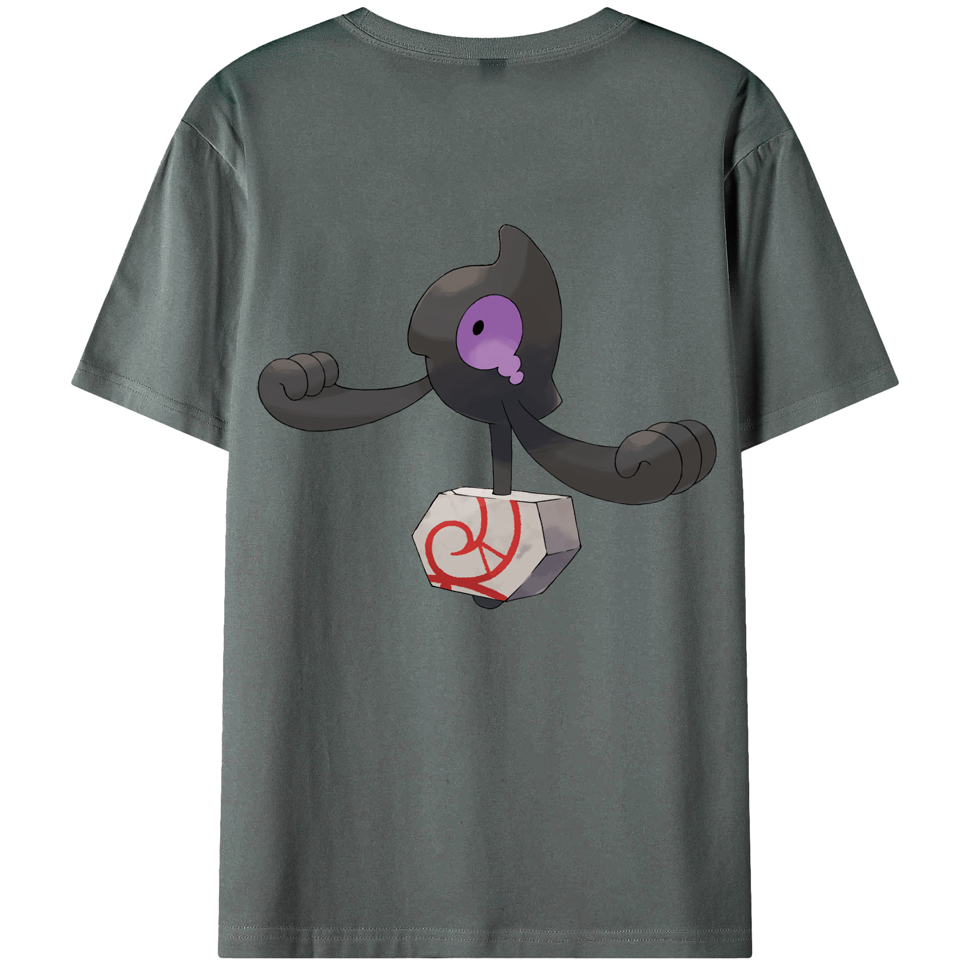 （画像用） ポケットモンスター Pokémon 綿100％ メンズ半袖Tシャツ（バックプリント） 通気性